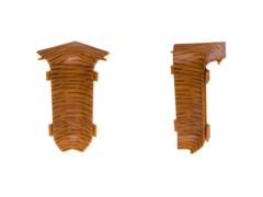 Set colt interior plinta parchet Set, doussie 6006, PVC, 52 x 22.5 mm, 4 bucati/set