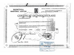 Certificate of operation