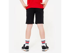 Pantalon scurt sport, din bumbac 500 Negru Copii  - 113-122cm 5-6A