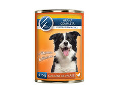 HRANA UMEDA CU PASARE CAINI 4DOG 415G