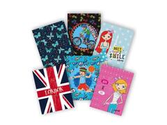 Pigna coperti colorate A5 set 10 bucati