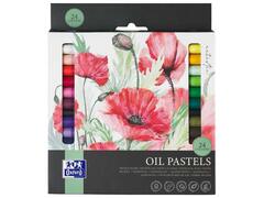 Creioane cerate Oxford Oil Pastels, 24 cul/set