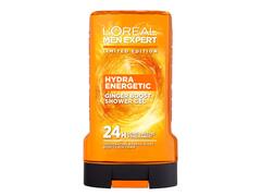 Gel De Dus L'Oréal Paris Men Expert Hydra Energetic Cu Ghimbir Pentru Barbati, Corp, Fata Si Par, Concentratie Ridicata De Parfum, 250 Ml