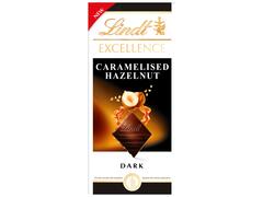 Lindt Excellence tableta ciocolata neagra cu alune de padure caramelizate 100g