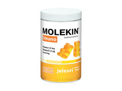 ZDROVIT MOLEKIN IMUNO 3ANI+ X 60 JELEURI GUMATE CU AROMA DE PORTOCALE