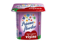 Iaurt cu gust de visine 100 g Poiana Florilor