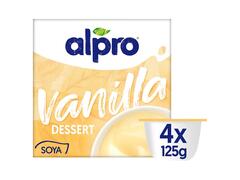 Alpro, Desert Vegetal Din Soia, Aroma De Vanilie Cu Adaos De Calciu si Vitamine, 4X125G