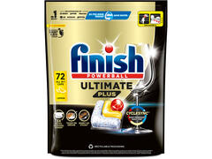 Detergent capsule pentru masina de spalat vase Finish Powerball Ultimate Plus All in One Lemon, 72 capsule