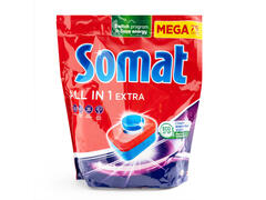Detergent pentru masina de spalat vase Somat All in One Extra, 75 spalari