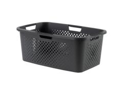 Cos de rufe cu manere Carrefour, 40 L, Gri