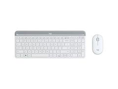 Kit wireless tastatura si mouse Logitech MK470, USB, Layout US INT (Alb)