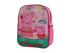 Ghiozdan mic Peppa Pig, material textil, 1 compartiment, 33x26x10 cm, Multicolor