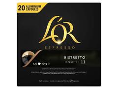 Cafea capsule L'OR Espresso Ristretto, 20 bauturi x 25 ml, compatibile cu sistemul Nespresso Original®*, 52 g