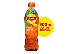 Lipton Ice Tea Piersica, bautura cu extract de ceai negru si suc de piersici, pet, 500ml