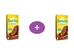 Belvita Biscuiti cu cereale, cacao si bucatele de ciocolata 300g, Al 2-lea -30%