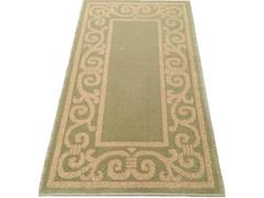 Covor bucatarie Fresco 5025-511, model clasic, polipropilena, verde /bej, 60 x 100 cm