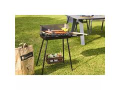 Gratar dreptunghiular pe carbuni Garden Star, din otel, 78 x 39 x 79 cm