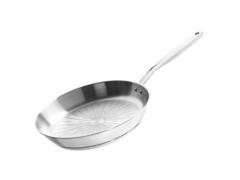 Tigaie din otel inoxidabil, fara acoperire antiaderenta, Fiskars All Steel Pure, 24 cm (Argintiu)