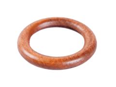 Inele galerie din lemn natural, nuc, pentru diametru de 28 mm, 10 buc