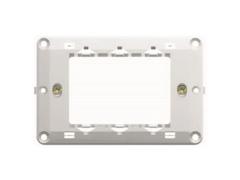 Suport de fixare Modul, metal, 3 module, alb