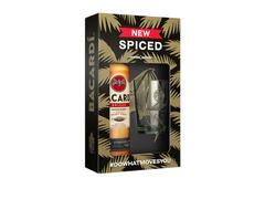 Pachet rom Bacardi Spiced, vol. 35%, 0.7 L + pahar