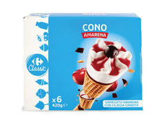 Inghetata Con Cu Cirese Confiate 6X70G Carrefour Classic