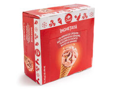 Inghetata Cornet Capsuni Arahide 6x90ML