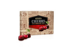 Praline de ciocolata Roshen Cherry cu lichior de visine 155g