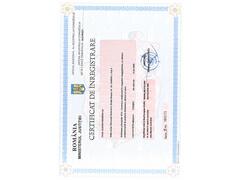 Certificate of operation