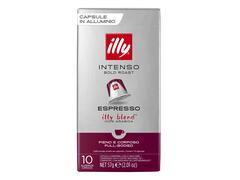 Cafea capsule Illy Intenso Espresso, intensitate 7, 10 bauturi x 40 ml, compatibile cu sistemul Nespresso Original®*, 57 g