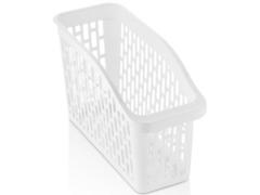 Organizator frigider/dulap, PP, 29x11.3x17 cm, Alb