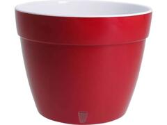 Ghiveci Santino Asti, Plastic, 23.5 Cm, 6 L, Rosu/Alb