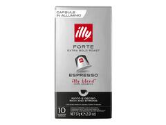 Cafea capsule Illy Forte Espresso, intensitate 9, 10 bauturi x 40 ml, compatibile cu sistemul Nespresso Original®* , 57 g