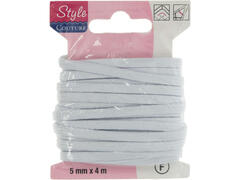 Style Couture elastic alb 4 m x 5 mm