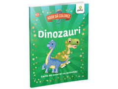 Carte de colorat Ador sa colorez Dinozauri