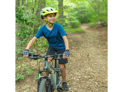 Mănuşi ciclism 500 Galben-Negru Copii 8-12 ani - 8 ani