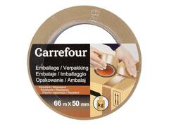 Banda adeziva rezistenta Carrefour, 66 m x 50 mm, Maro