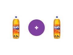 Fanta Bautura carbogazoasa Fanta Portocale 2.5l, Al 2-lea -40%