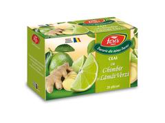 Ceai Fares cu ghimbir si lamai verzi 40 g / 20 de plicuri