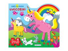 CARTE CU PUZZLE. UNICORNI