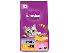 Hrana uscata completa cu pui pentru pisici adulte Whiskas 1.4kg