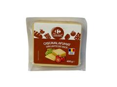 Cascaval afumat din lapte de vaca 400g Carrefour Classic