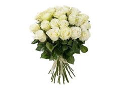 Buchet 31 trandafiri albi