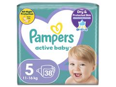 Scutece Active Baby Marimea 5 11-16kg 38buc Pampers