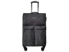 Troler Airport Polysoft, 40 x 65 x 25 cm, marime M, culoare negru