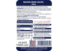 Bacon crud-uscat Reinert, 100 g