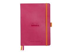 Agenda A5, 120 file, punctat, softcover, Goalbook, raspberry