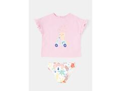 Set tricou si slip Tex Baby 6/48 luni