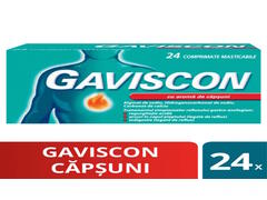 Gaviscon capsuni, 24 comprimate masticabile, Reckitt Benckiser