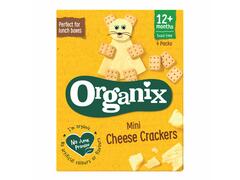 Mini Cheese Crackers - Mini Biscuiti Ecologici (Bio) Cu Branza, 4X20G, 12+, Organix